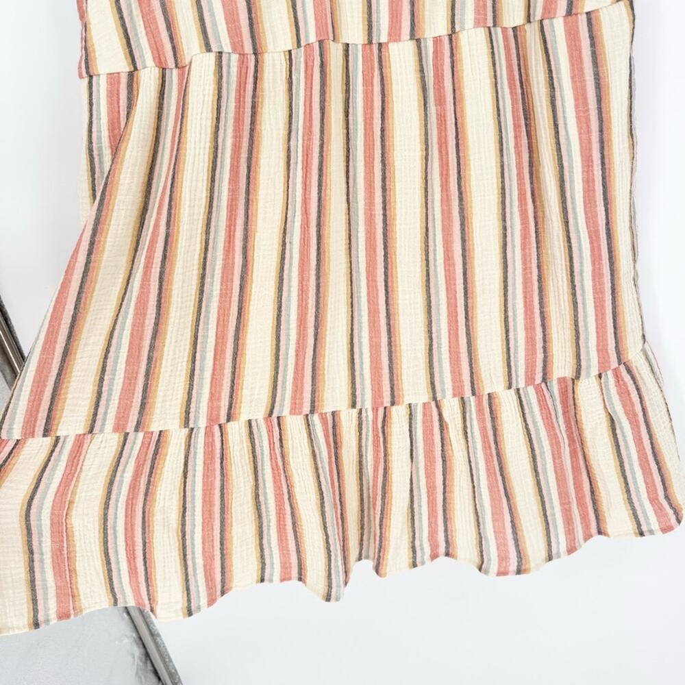 Lane Bryant Dolman-Sleeve Midi‎ Swing Dress Striped With Lace-Up Detail Size 20 - Picture 9 of 15